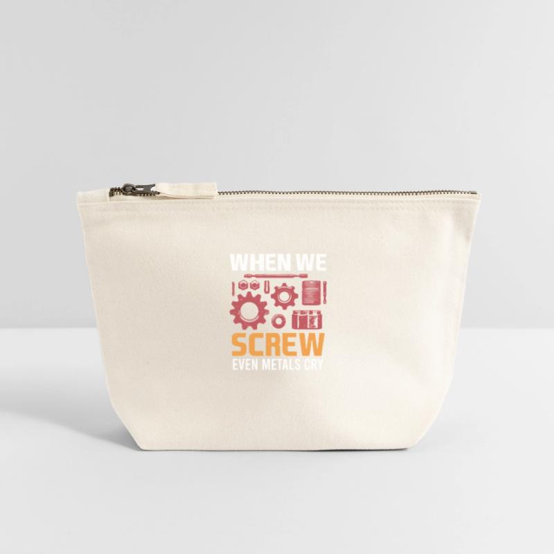 Mechanical Engineering Mechanical Engineer Canvas Zip Pouch 12 x 13 cm