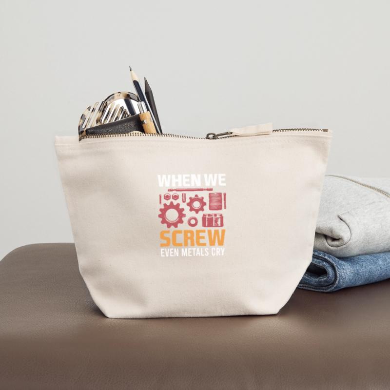 Mechanical Engineering Mechanical Engineer Canvas Zip Pouch 12 x 13 cm