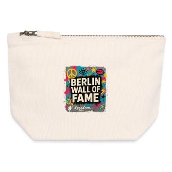 Berlin Wall of Fame Street Art - Canvas Zip Pouch 12 x 13 cm - nature - Front