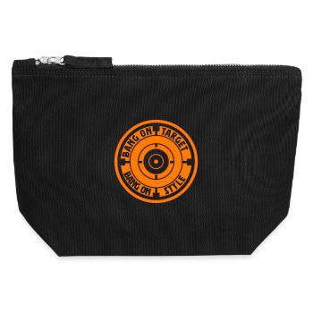 Tontaubenschießen Bang On Target - Canvas Reißverschluss-Täschchen (12 x 13 cm) - Schwarz - Vorne