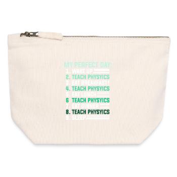Physics Physicist Physics Student Physics Teacher - Canvas Zip Pouch 12 x 13 cm - nature - Front