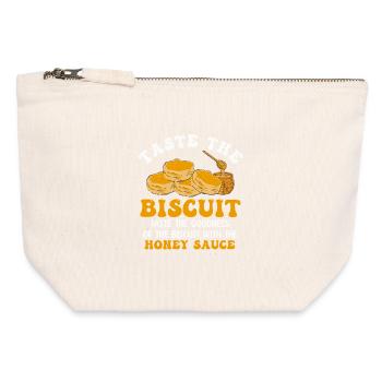 Biscuit Honey Dip Tee - Canvas Zip Pouch 12 x 13 cm - nature - Front