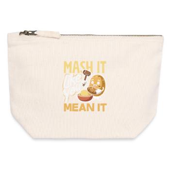Taters Over Haters Potato - Canvas Zip Pouch 12 x 13 cm - nature - Front