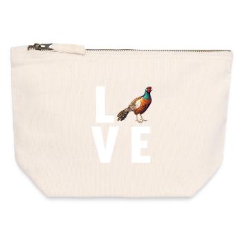 Pheasants Pheasant - Canvas Zip Pouch 12 x 13 cm - nature - Front