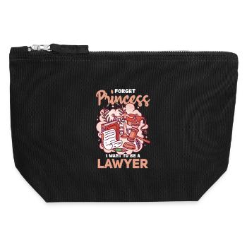 Vergiss Prinzessin – Lawyer-Träume - Canvas Reißverschluss-Täschchen (12 x 13 cm) - Schwarz - Vorne