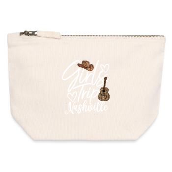 Girls Trip Nashville - Canvas Zip Pouch 12 x 13 cm - nature - Front