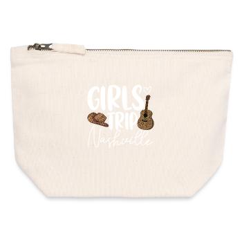 Girls Trip Nashville - Canvas Reißverschluss-Täschchen (12 x 13 cm) - Naturweiß - Vorne
