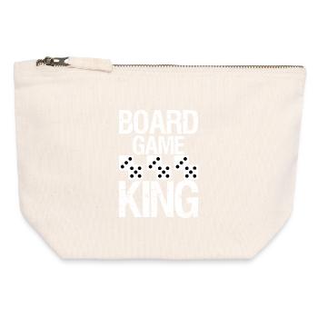Board Game King - Canvas Zip Pouch 12 x 13 cm - nature - Front