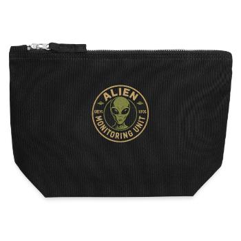 Außerirdische Überwachungseinheit Lustiger Mythos  - Canvas Reißverschluss-Täschchen (12 x 13 cm) - Schwarz - Vorne