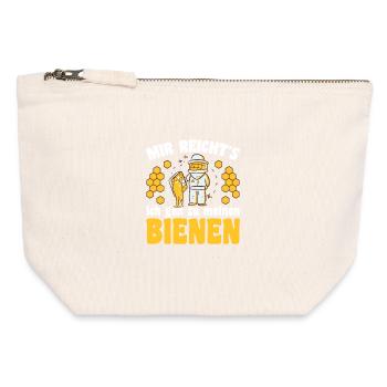 Beekeeper Bee Design for Beekeepers - Canvas Zip Pouch 12 x 13 cm - nature - Front