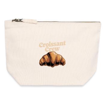 Croissant Crew - Canvas Zip Pouch 12 x 13 cm - nature - Front