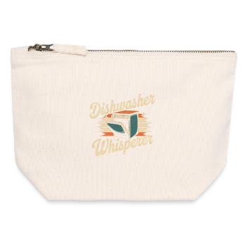 Household Humor - Dishwasher Whisperer - Canvas Zip Pouch 12 x 13 cm - nature - Front