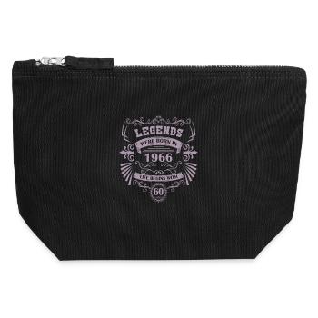 Légendes nées en 1966 - Pochette zippée en toile 12 x 13 cm - noir - Devant