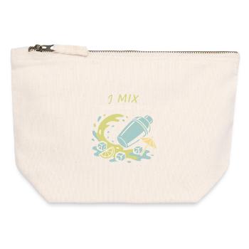 Shaker Steckt Fest Anfänger-mixologe - Canvas Reißverschluss-Täschchen (12 x 13 cm) - Naturweiß - Vorne