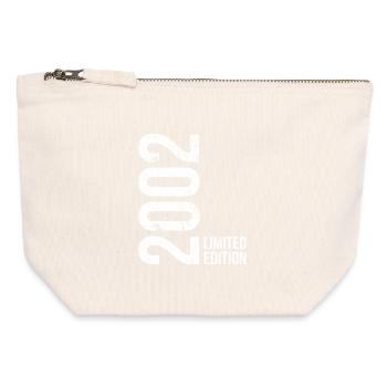 Year of birth 2002 – 24 years proud - Canvas Zip Pouch 12 x 13 cm - nature - Front