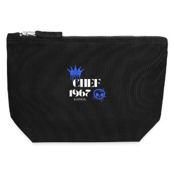 Chef Edition 1967 58 Birthday Saying - Canvas Zip Pouch 12 x 13 cm - black - Front
