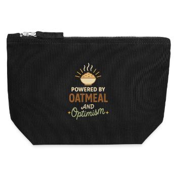 Porridge Breakfast Culture Overnight - Canvas Zip Pouch 12 x 13 cm - black - Front