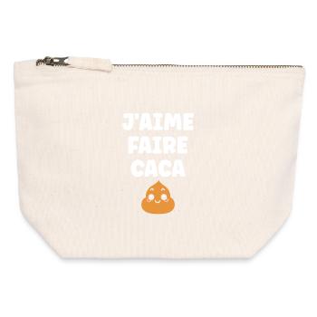 Poo - Canvas Zip Pouch 12 x 13 cm - nature - Front