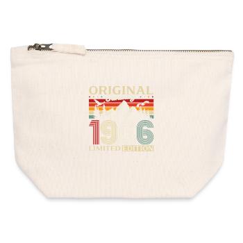 60e anniversaire Original Millésime janvier 1966 - Pochette zippée en toile 12 x 13 cm - blanc naturel - Devant