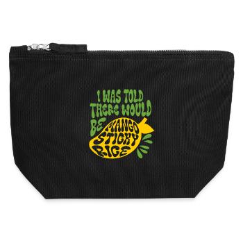 Mango Sticky Rice - Canvas Zip Pouch 12 x 13 cm - black - Front