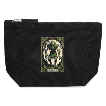 Spriggan Mythologische Kreaturen - Canvas Reißverschluss-Täschchen (12 x 13 cm) - Schwarz - Vorne