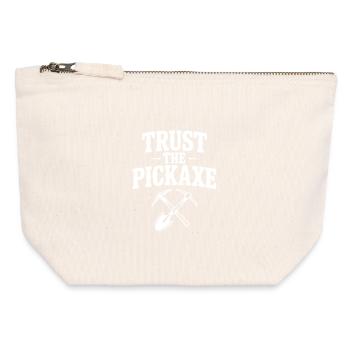 Vertraue der Spitzhacke - Canvas Reißverschluss-Täschchen (12 x 13 cm) - Naturweiß - Vorne