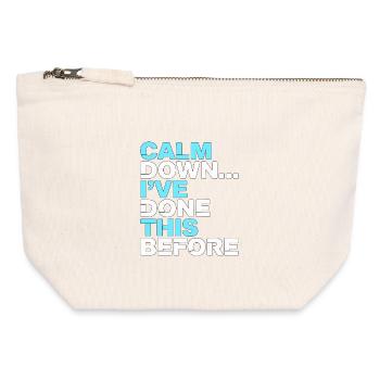 Nurse Practitioner Calm Down I've Registered Nurse - Canvas Zip Pouch 12 x 13 cm - nature - Front