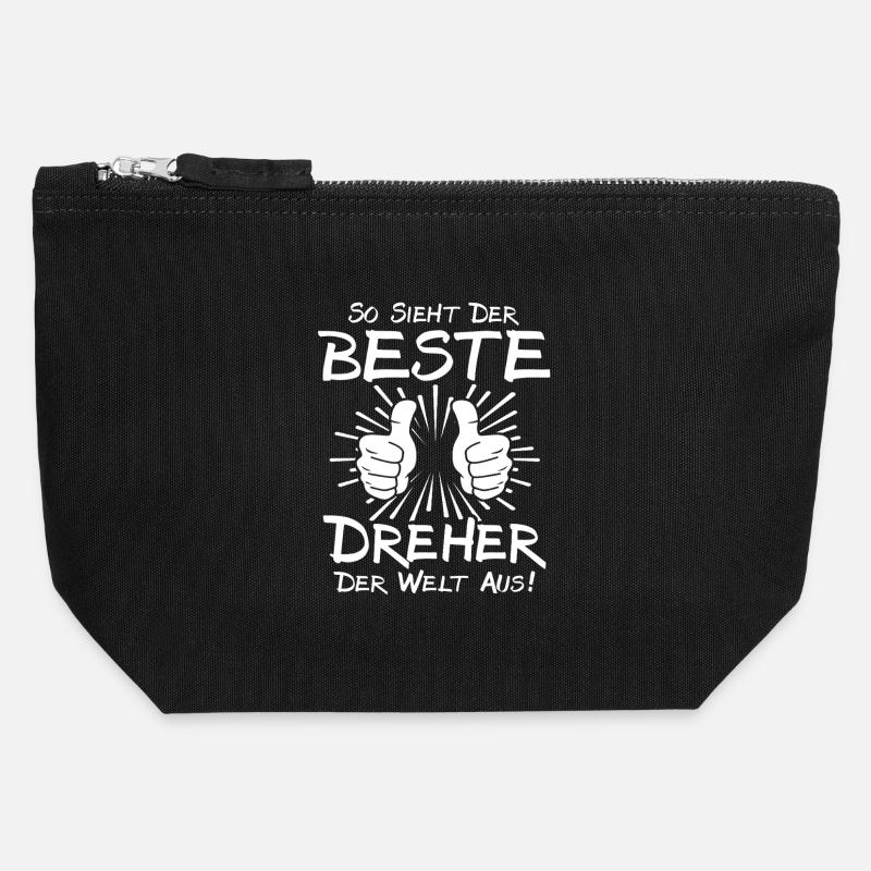 Bester Dreher - Pochette zippée en toile 12 x 13 cm - noir