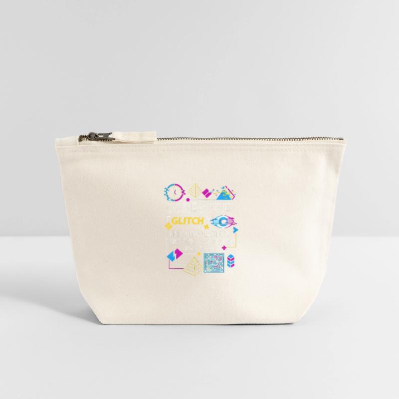 Corecore Glitch Simulation Algorithm Collage Canvas Reißverschluss-Täschchen (12 x 13 cm)