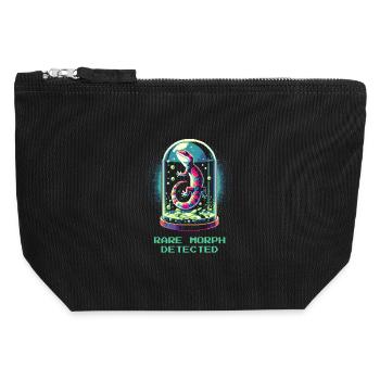 Rare Morph Discovered | Reptile Morphs - Canvas Zip Pouch 12 x 13 cm - black - Front