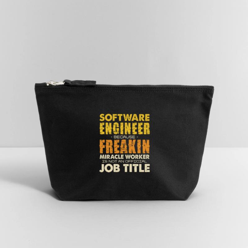 Software Engineer Freakin Miracle Worker Canvas Zip Pouch 12 x 13 cm