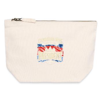 Kambodscha Kambodschaner - Canvas Reißverschluss-Täschchen (12 x 13 cm) - Naturweiß - Vorne