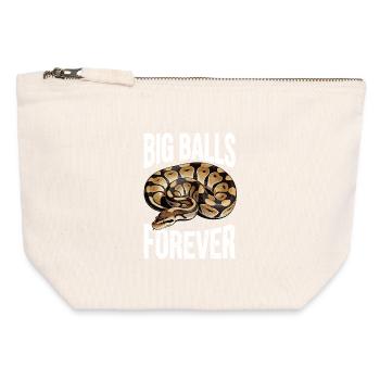 King Python Snakes Lover Terrarium Python - Canvas Zip Pouch 12 x 13 cm - nature - Front