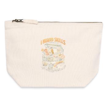 Prepper Survivalists - Canvas Zip Pouch 12 x 13 cm - nature - Front