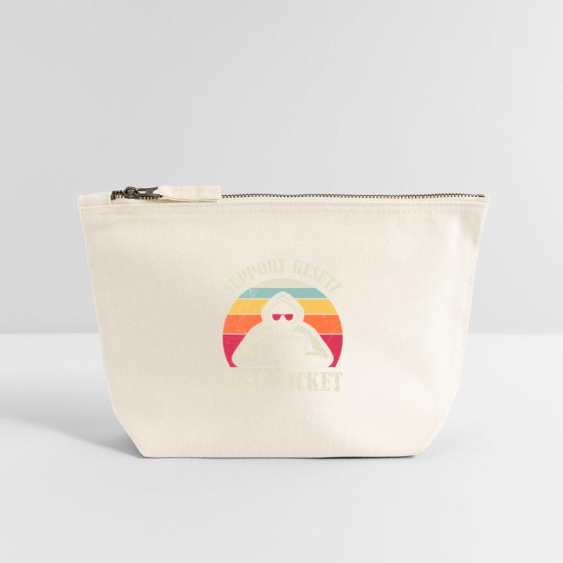 Computer Science Coder SUPPORT GESETZ ERST TICKET Canvas Reißverschluss-Täschchen (12 x 13 cm)