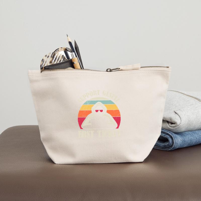 Computer Science Coder SUPPORT LAW FIRST TICKET Canvas Zip Pouch 12 x 13 cm