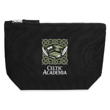 Celtic Academy The Art of Learning - Canvas Zip Pouch 12 x 13 cm - black - Front