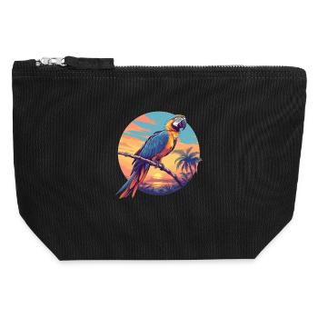 L’ère de l’ara - Pochette zippée en toile 12 x 13 cm - noir - Devant