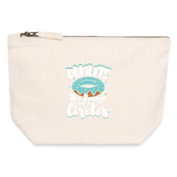Donut fast food - Canvas Zip Pouch 12 x 13 cm - nature - Front
