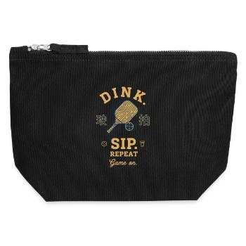 Pickleball-lustiger Pickleball-Pickleball - Canvas Reißverschluss-Täschchen (12 x 13 cm) - Schwarz - Vorne
