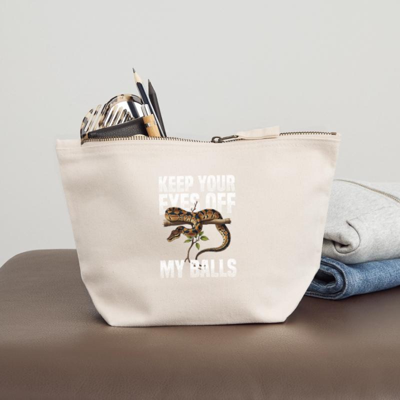 King Python Snakes Lover Terrarium Python Canvas Zip Pouch 12 x 13 cm