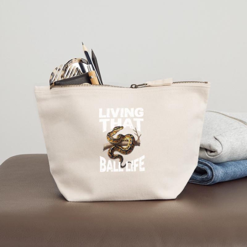 King Python Snakes Lover Terrarium Python Canvas Zip Pouch 12 x 13 cm