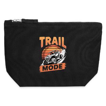 UTV Off Road 4 Wheeler Side by side - Canvas Reißverschluss-Täschchen (12 x 13 cm) - Schwarz - Vorne