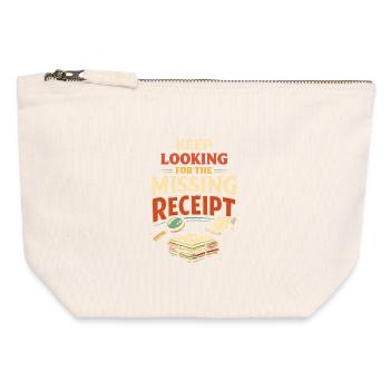 Missing evidence wanted | Tax Advisor Humor - Canvas Zip Pouch 12 x 13 cm - nature - Front