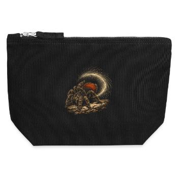 Tarantula - Canvas Zip Pouch 12 x 13 cm - black - Front