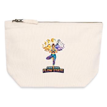 Moon Meditation, Moon Mindfulness, Spiritual - Canvas Zip Pouch 12 x 13 cm - nature - Front