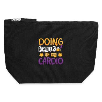 Nail Designer Nail Designer Cosmetics Nail Salon - Canvas Zip Pouch 12 x 13 cm - black - Front