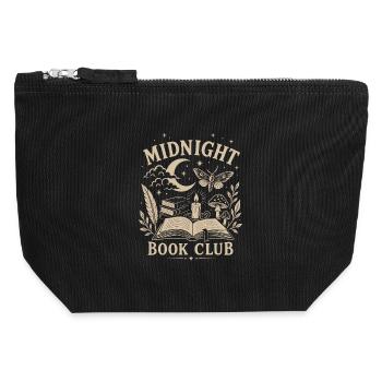 Club de lecture de minuit - Esthétique de l’Académie Sombre - Pochette zippée en toile 12 x 13 cm - noir - Devant