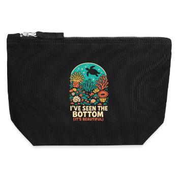 I Saw the Reason | Reef Diving - Canvas Zip Pouch 12 x 13 cm - black - Front