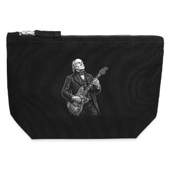 John Quincy Adams Gitarre spielen - Canvas Reißverschluss-Täschchen (12 x 13 cm) - Schwarz - Vorne